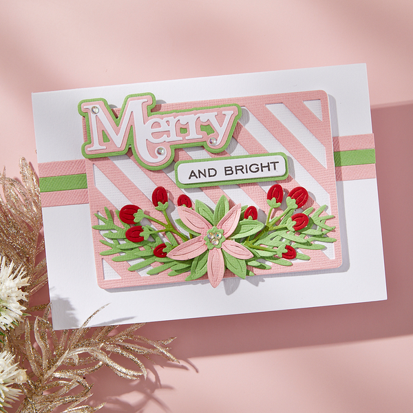 Merry Sentiments Clear Stamp & Die Set by Lisa Horton