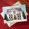 Country Christmas Barn Etched Dies by Annie Williams