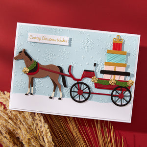 Country Christmas Banner & Sentiments Press + Foil Plate & Die Set by Annie Williams
