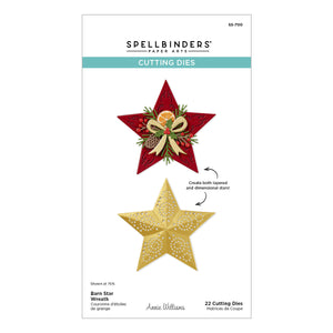 Barn Star Wreath Etched Dies by Annie Williams
