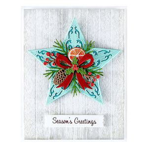 Barn Star Wreath Etched Dies by Annie Williams