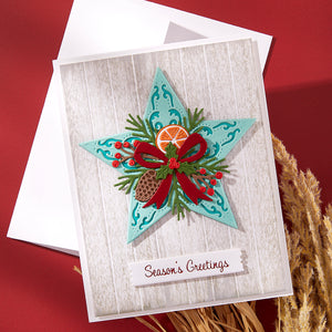 Barn Star Wreath Etched Dies by Annie Williams