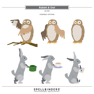 Rabbit & Owl Etched Dies by Simple Stories