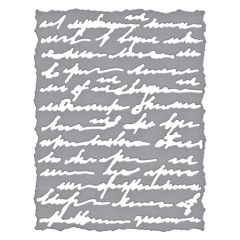 Deckled Edge Script Etched Dies