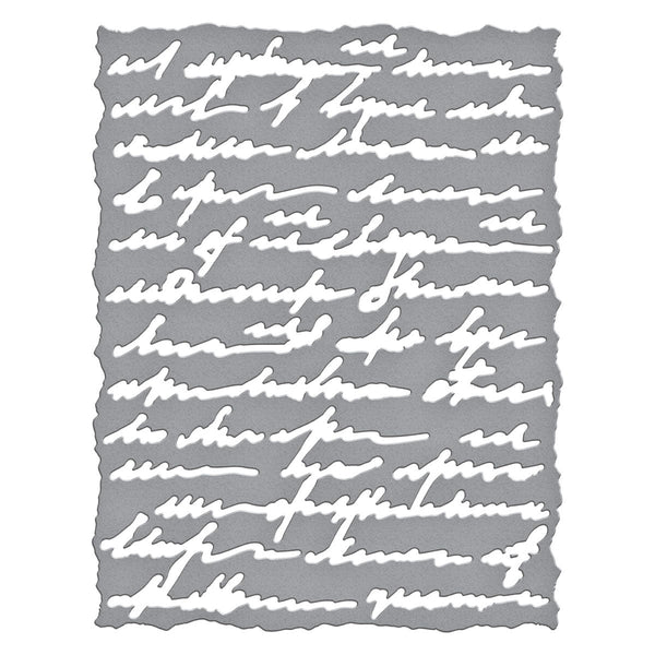 Deckled Edge Script Etched Dies