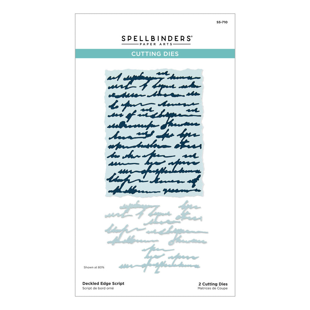 Deckled Edge Script Etched Dies