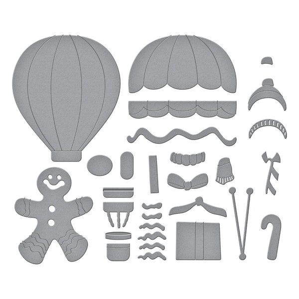 Gingerbread Delivery Etched Dies by Stamperia
