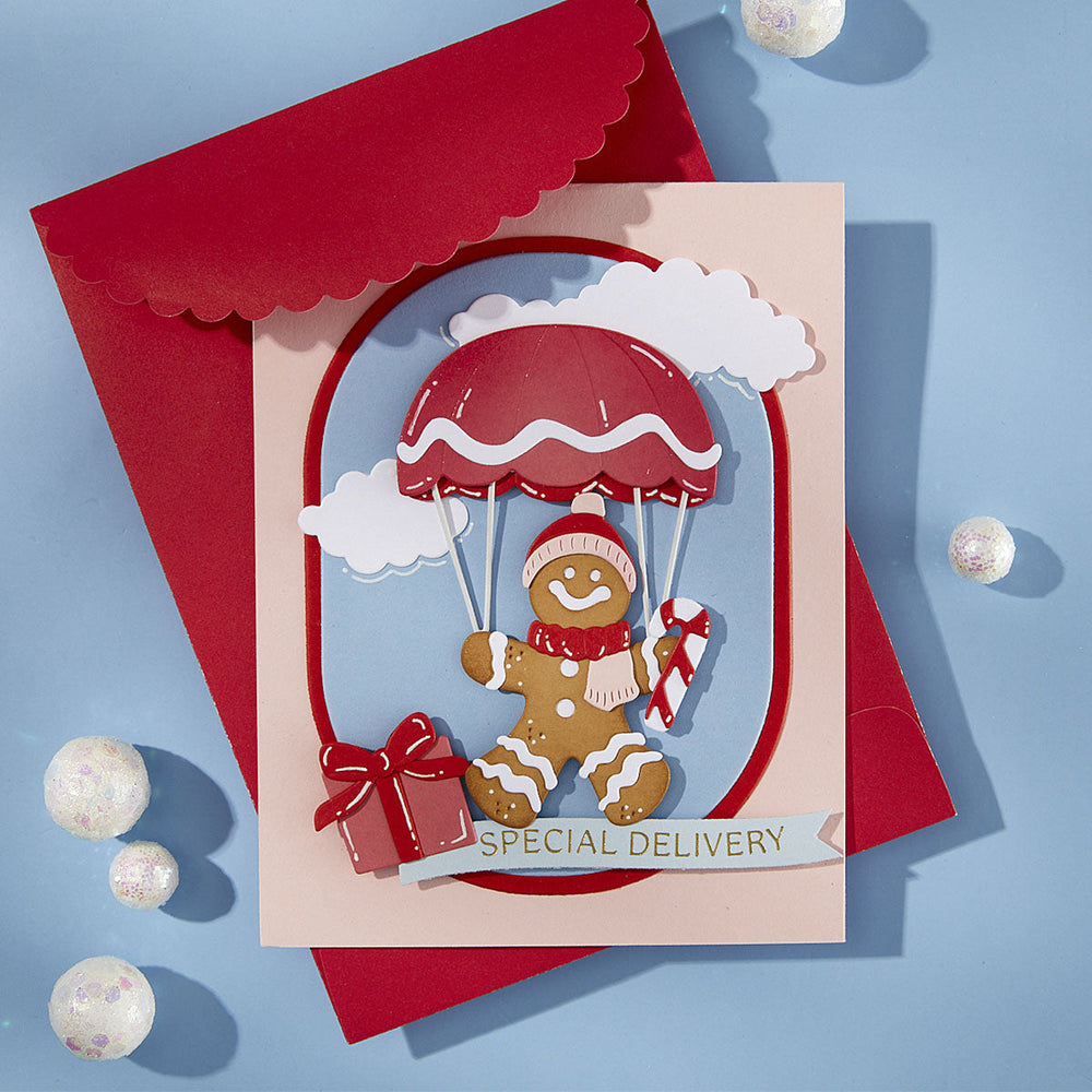Gingerbread Delivery Etched Dies by Stamperia