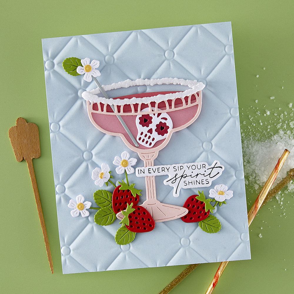 Sip Sip Ole Sentiments BetterPress Plate & Die Set
