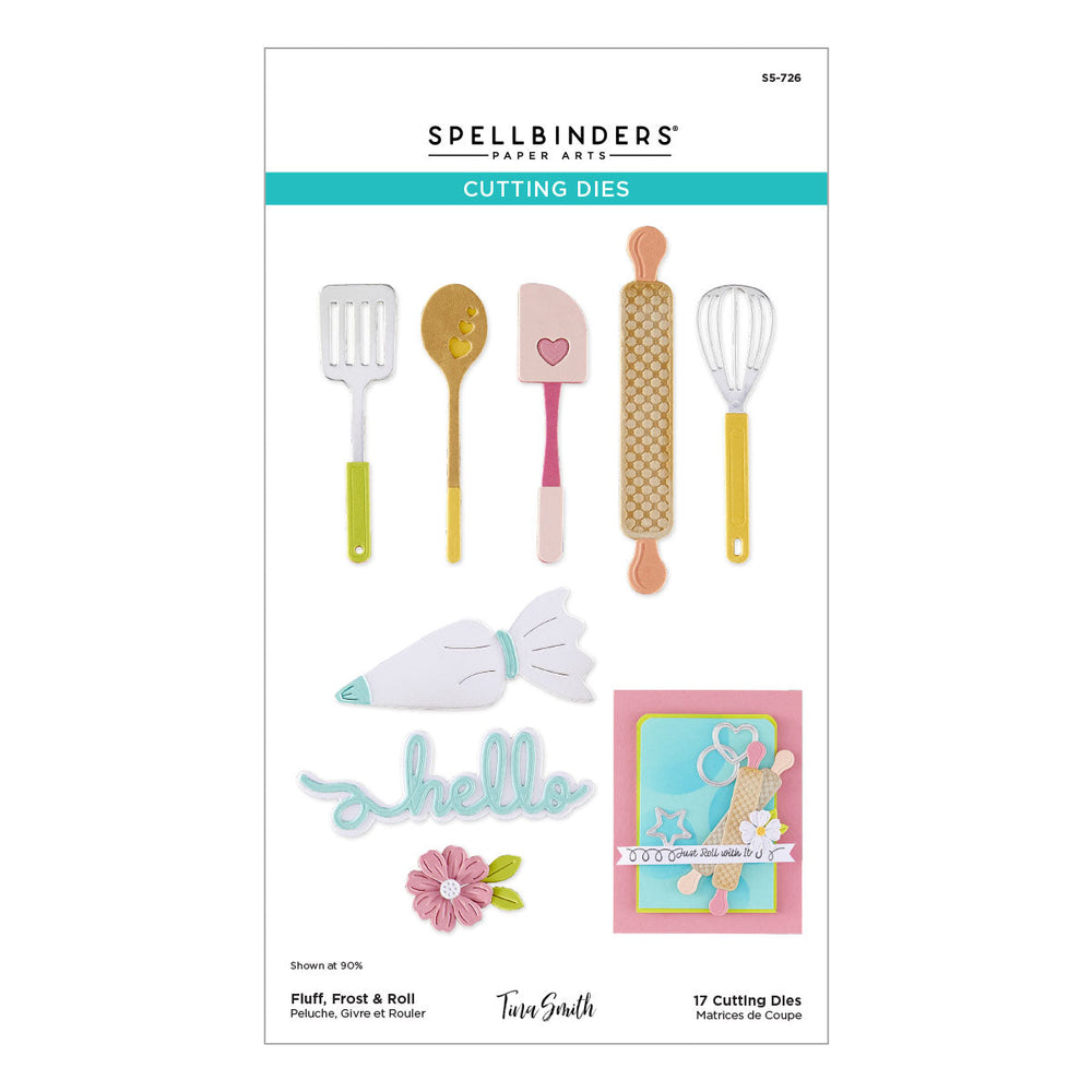 Fluff, Frost & Roll Etched Dies by Tina Smith