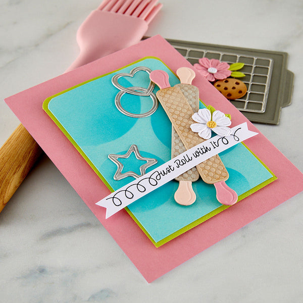 Fluff, Frost & Roll Etched Dies by Tina Smith