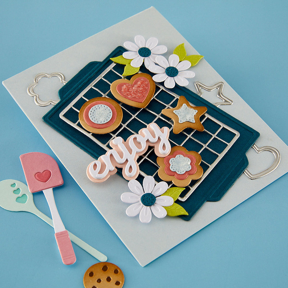 Cool It Cookie Rack Etched Dies by Tina Smith