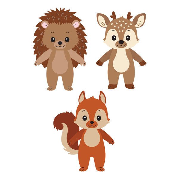 Woodland Trio Etched Dies by Allison Frazier