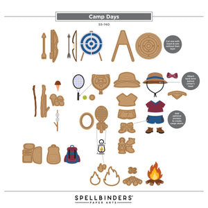 Camp Days Etched Dies by Allison Frazier