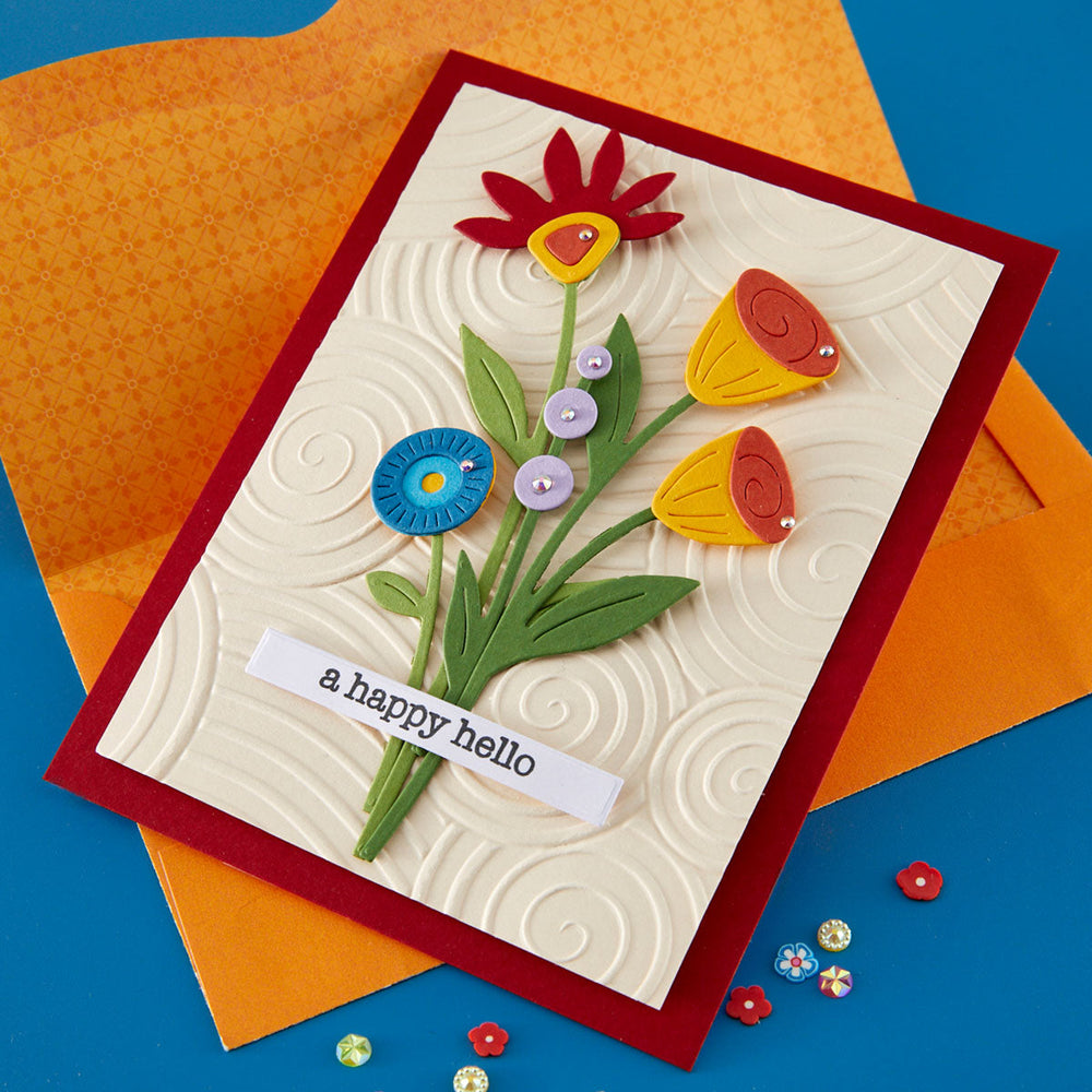 Whimsical Blooms Etched Dies by Vicky Papaioannou