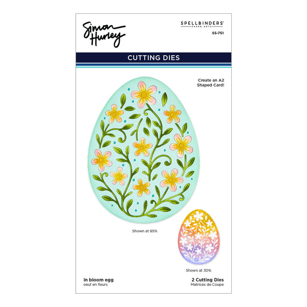 In Bloom Egg Etched Dies by Simon Hurley