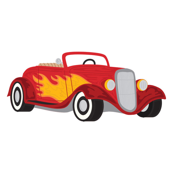 Hot Rod Flames Etched Dies by Mindy Eggen