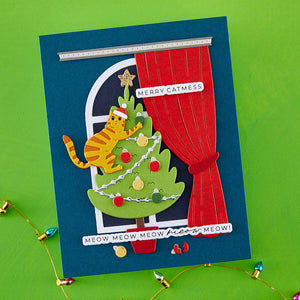 Christmas Cats Etched Dies by Yana Smakula