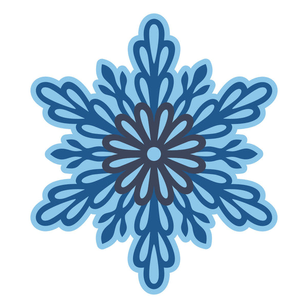 Layered Snowflakes Etched Dies by Lisa Horton