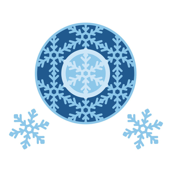 Snowflake Wreath Etched Dies by Lisa Horton