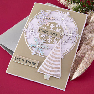 Snowflake Kisses Sentiments Press + Foil Plate & Die Set by Lisa Horton