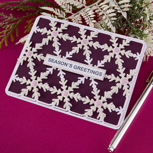 Snowflake Kisses Sentiments Press + Foil Plate & Die Set by Lisa Horton