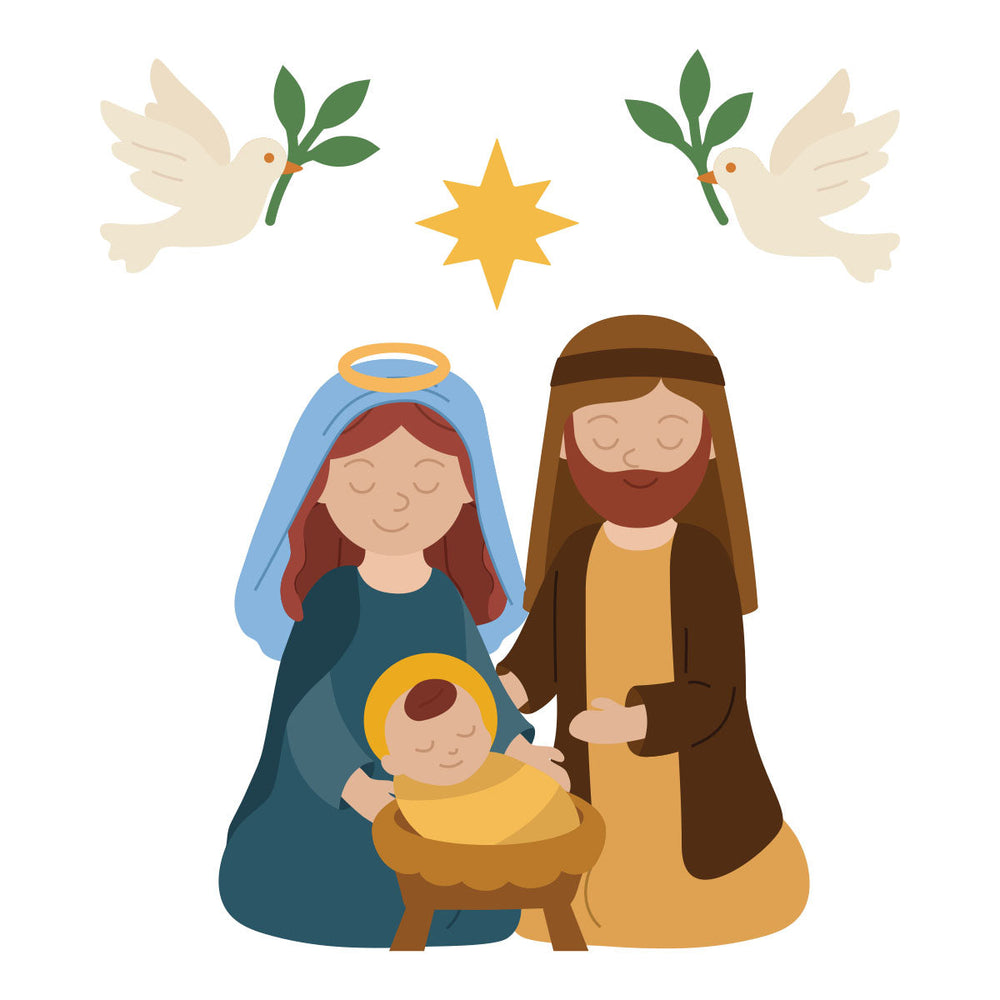 Nativity Blessings Etched Dies by Bibi Cameron