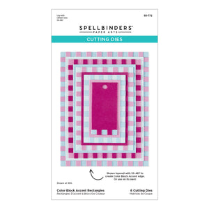 Color Block Accent Rectangles Etched Dies