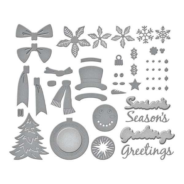 Christmas Wreath Add-Ons Etched Dies by Suzanne Hue