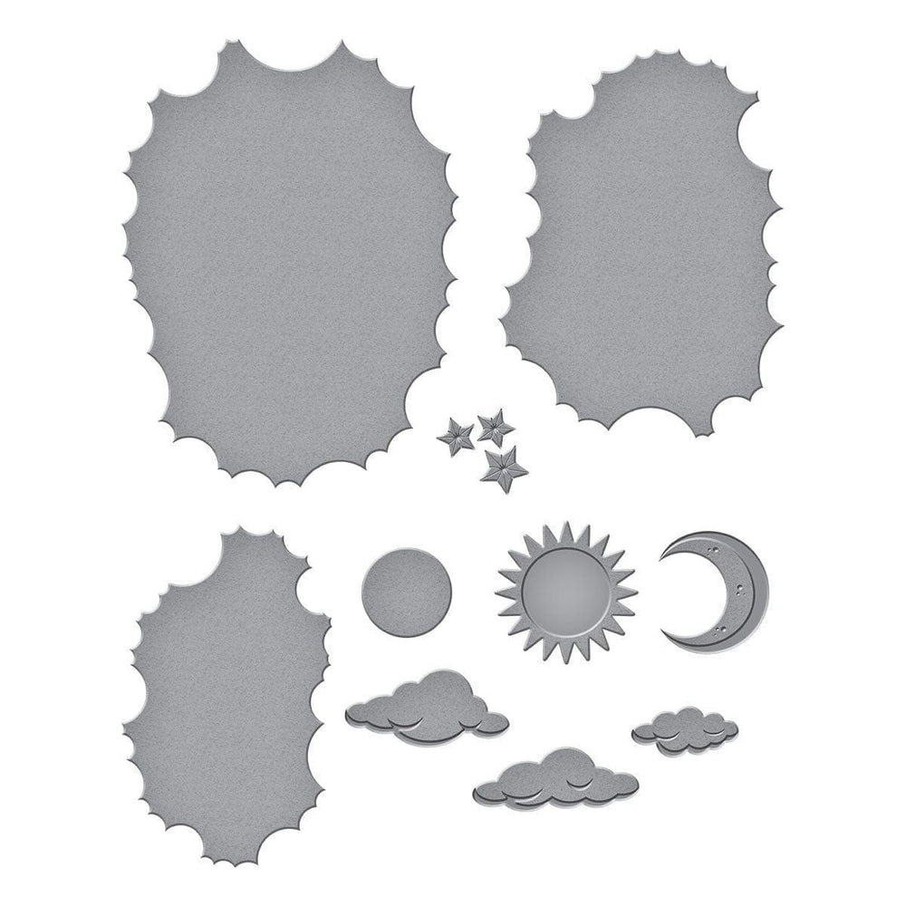 Tunnel Clouds Etched Dies by Vicky Papaioannou