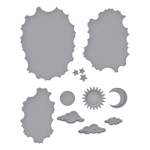 Tunnel Clouds Etched Dies by Vicky Papaioannou