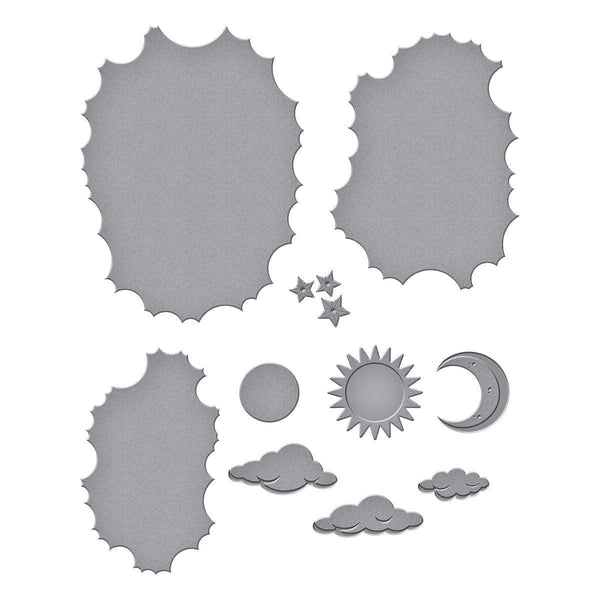 Tunnel Clouds Etched Dies by Vicky Papaioannou
