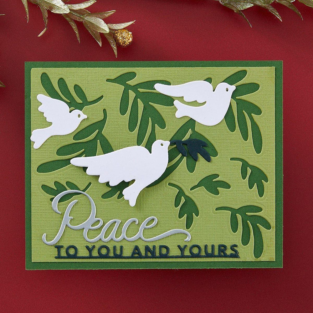Peace Dove  Etched Dies from the Season of Wonder Collection by Stampendous