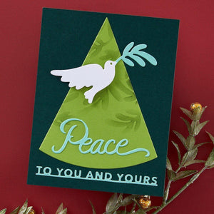 Peace Dove  Etched Dies from the Season of Wonder Collection by Stampendous