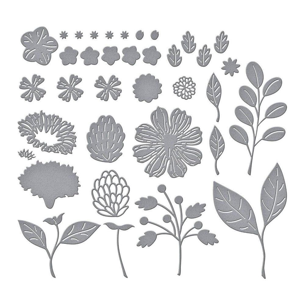 Vivid Blooms Etched Dies