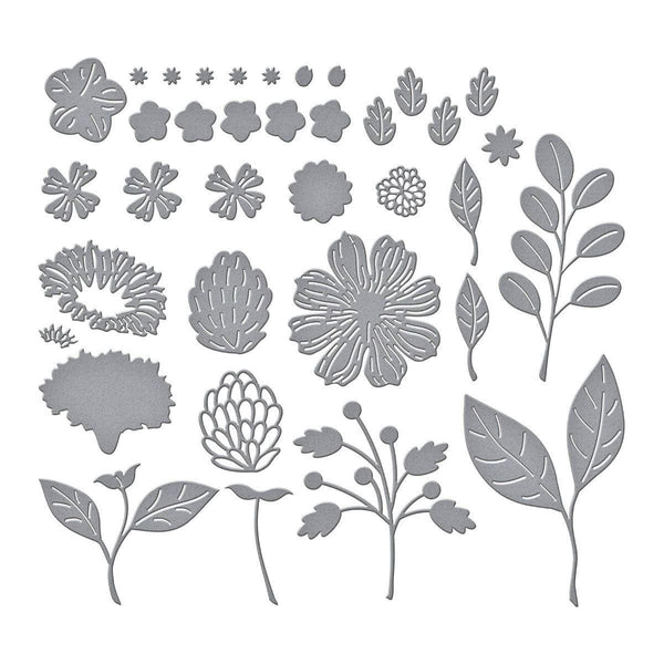 Vivid Blooms Etched Dies