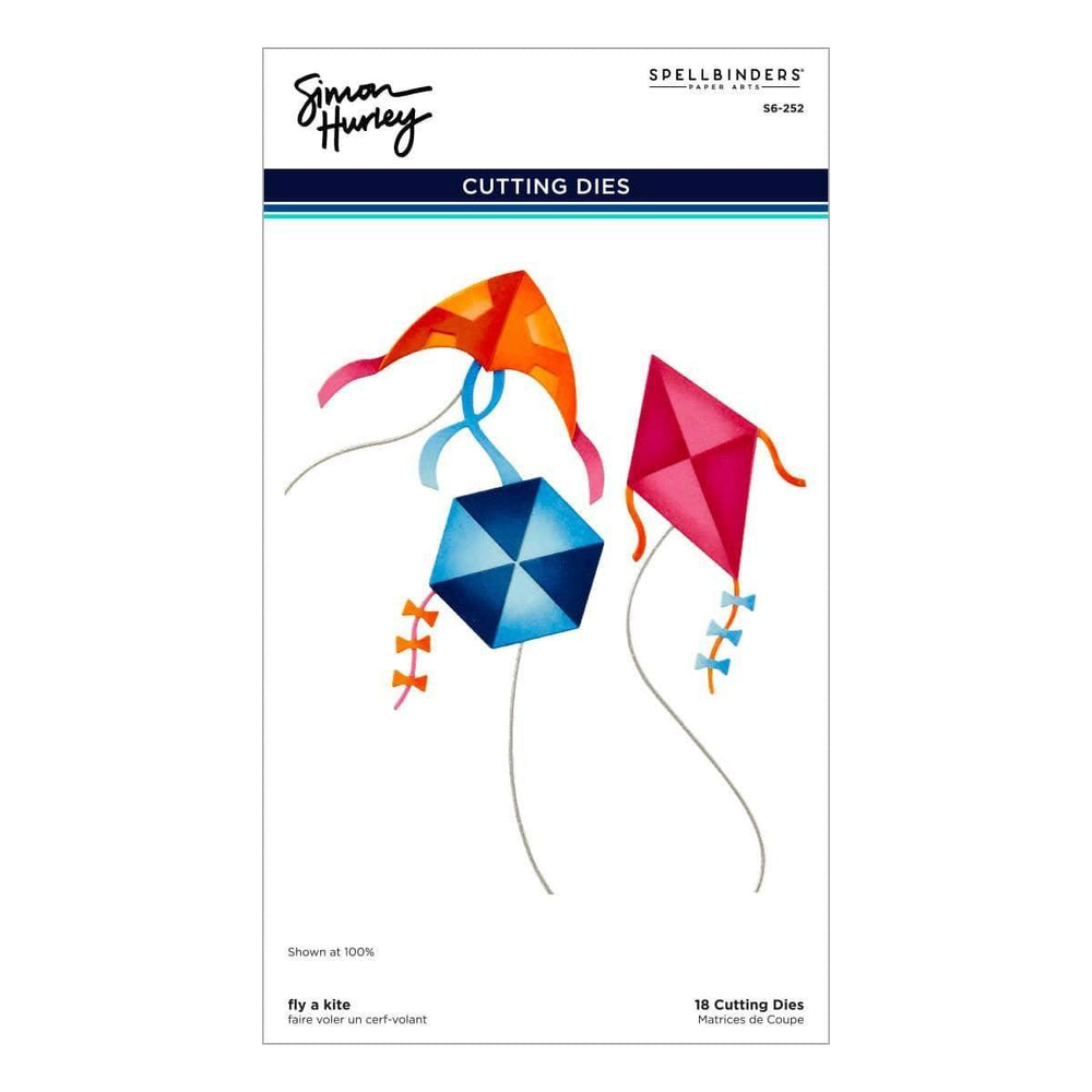 Fly a Kite Etched Dies from the Sky's the Limit Collection by Simon Hurley