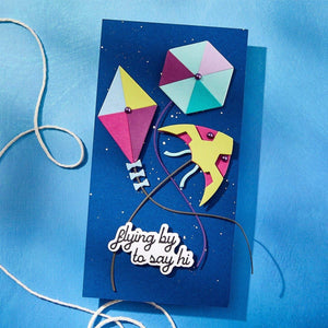 Soaring Sentiments Press Plate & Die Set from the Sky's the Limit Collection by Simon Hurley