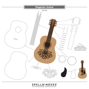Majestic Guitar Etched Dies by Bibi Cameron