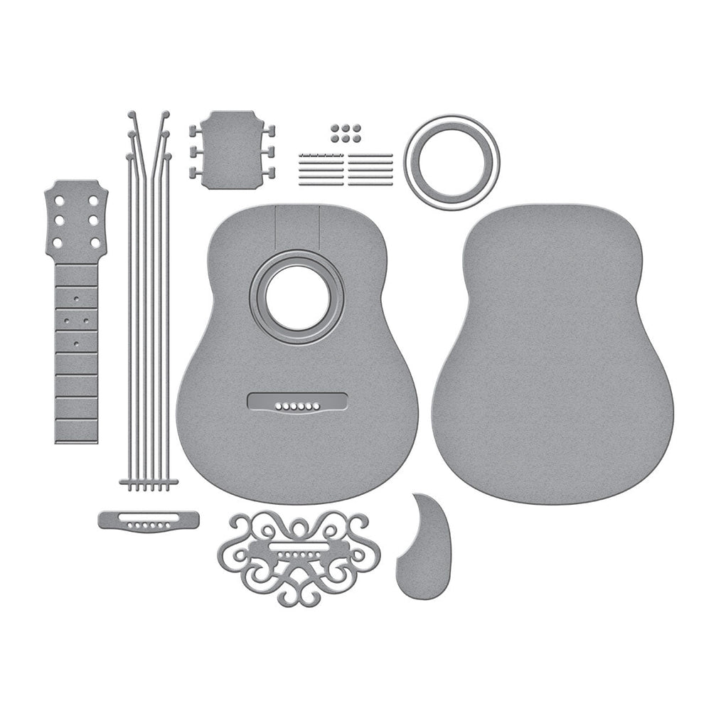 Majestic Guitar Etched Dies by Bibi Cameron