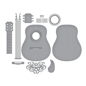Majestic Guitar Etched Dies by Bibi Cameron