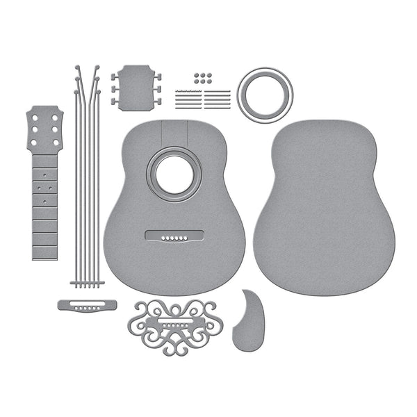 Majestic Guitar Etched Dies by Bibi Cameron