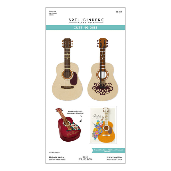 Majestic Guitar Etched Dies by Bibi Cameron