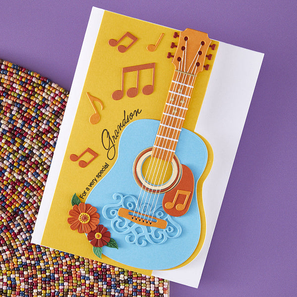 Majestic Guitar Etched Dies by Bibi Cameron