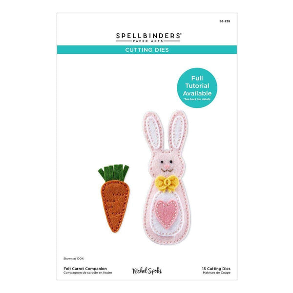 Felt Carrot Companion Etched Dies by Nichol Spohr