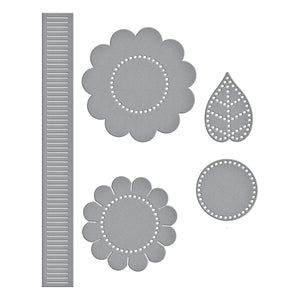 Felt Sunflower Bloom Etched Dies by Nichol Spohr