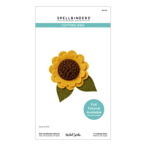 Felt Sunflower Bloom Etched Dies by Nichol Spohr