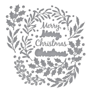 Seasonal Wreath Foliage Etched Dies by Suzanne Hue