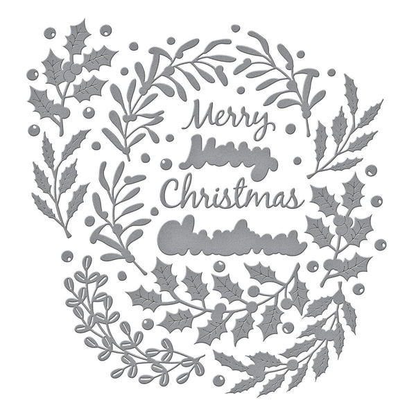 Seasonal Wreath Foliage Etched Dies by Suzanne Hue