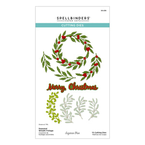 Seasonal Wreath Foliage Etched Dies by Suzanne Hue